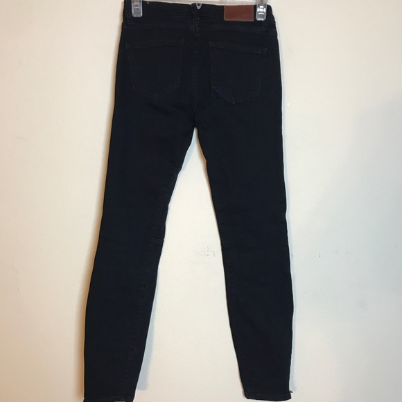 Madewell- Black Jeans Skinny Ankle size 25 - Picture 2 of 8